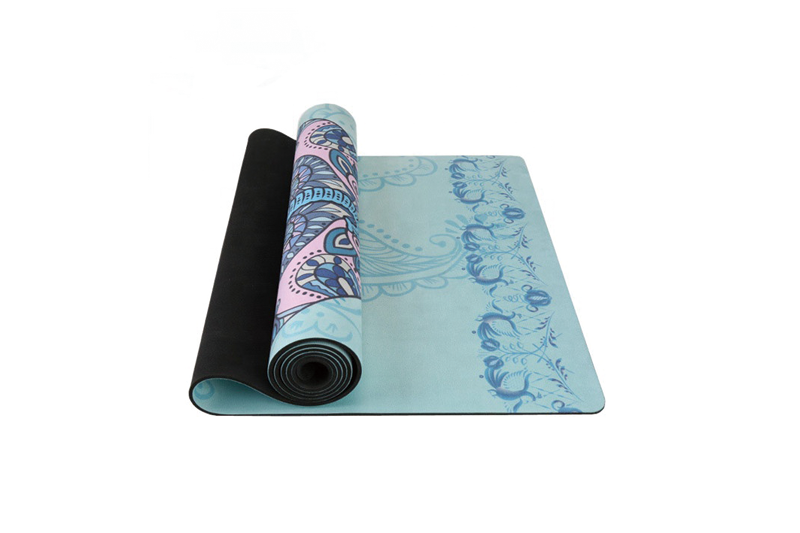 Eco Friendly Colorful Natural Suede Rubber Yoga Mat  