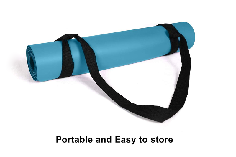 Healthy Blue PU Rubber Yoga Mat