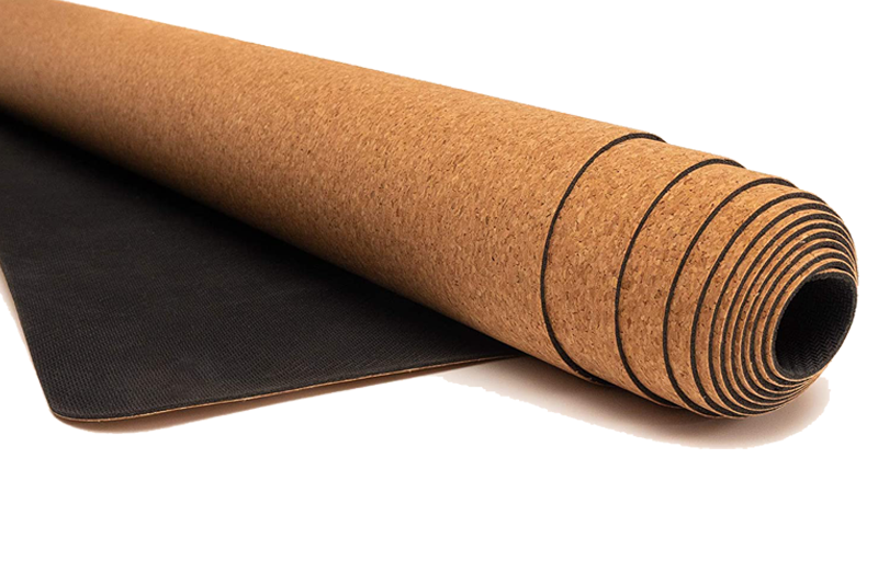 Fitness Brown Cork Rubber Yoga Mat