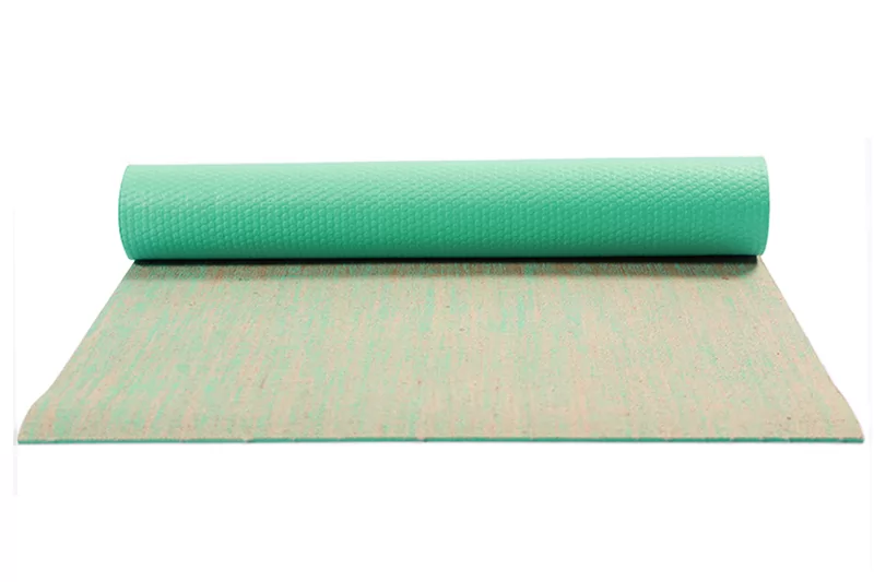 Green Jute  6mm Thickness Anti-slip PVC Yoga Mat