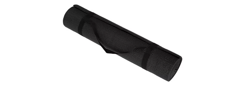 Black PVC Yoga Mat