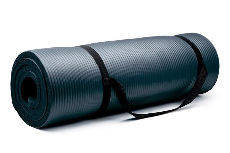 Extra Thick Black NBR Yoga Mat