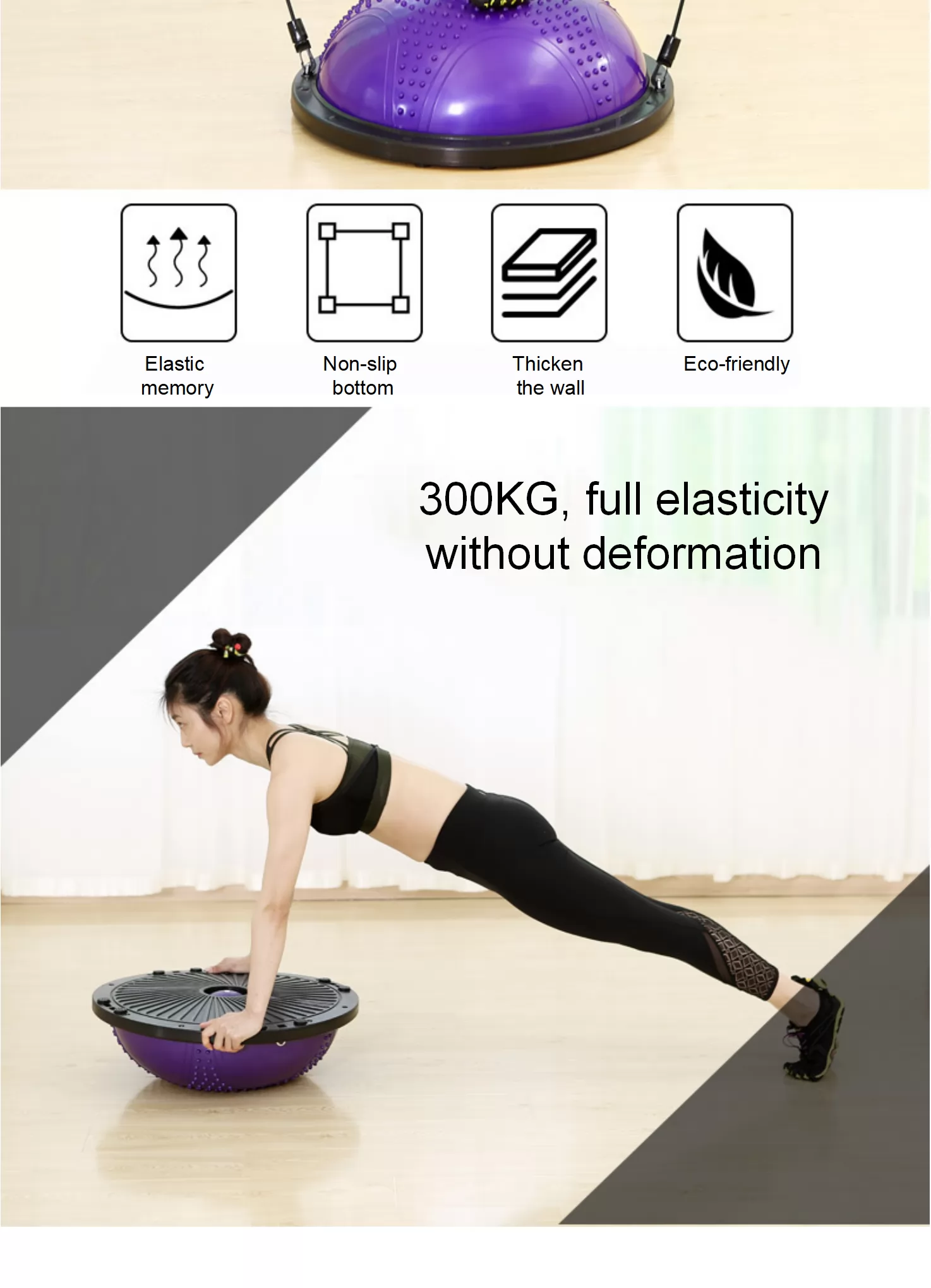 Set di accessori per yoga naturali Esercizio di fitness