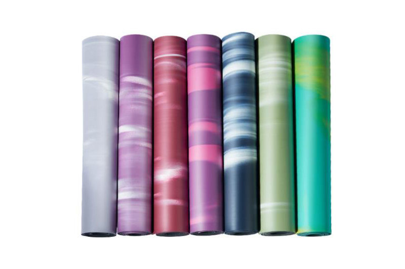 Good Quality Polychromatic PU Rubber Yoga Mat