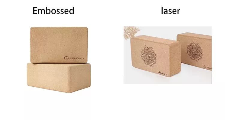 Wholesale Natural eco-friendly custom cork yoga block 