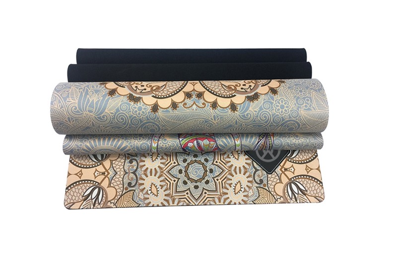 Luxury Upscale Natural  Rubber Suede Yoga Mat