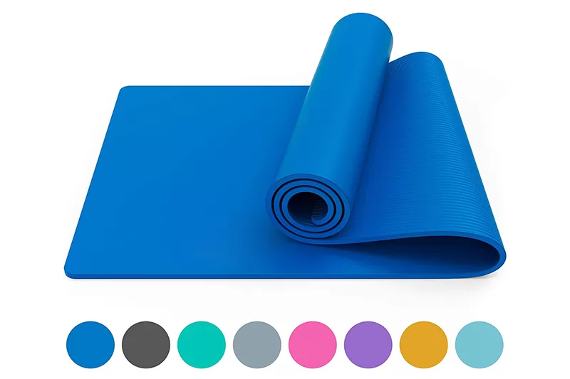 Thick Blue NBR Yoga Mat 