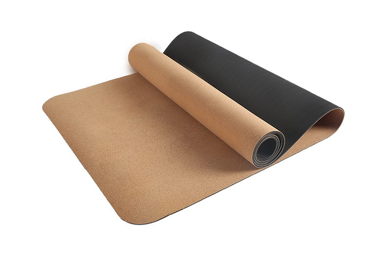 Affordable Brown Cork Rubber Yoga Mat