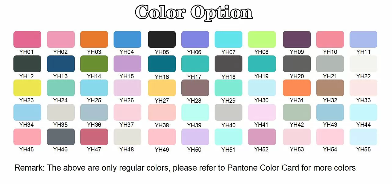 Color selection pictures for yoga mats