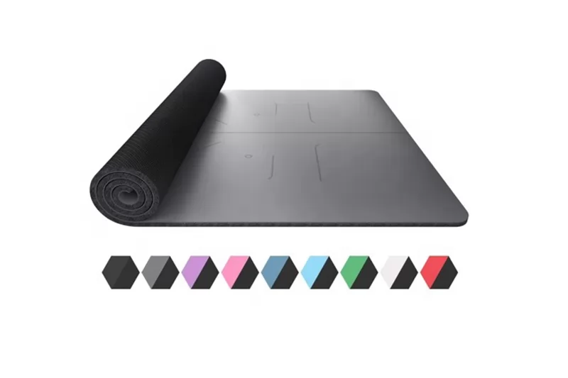 Antimicrobial Black PU Rubber Yoga Mat