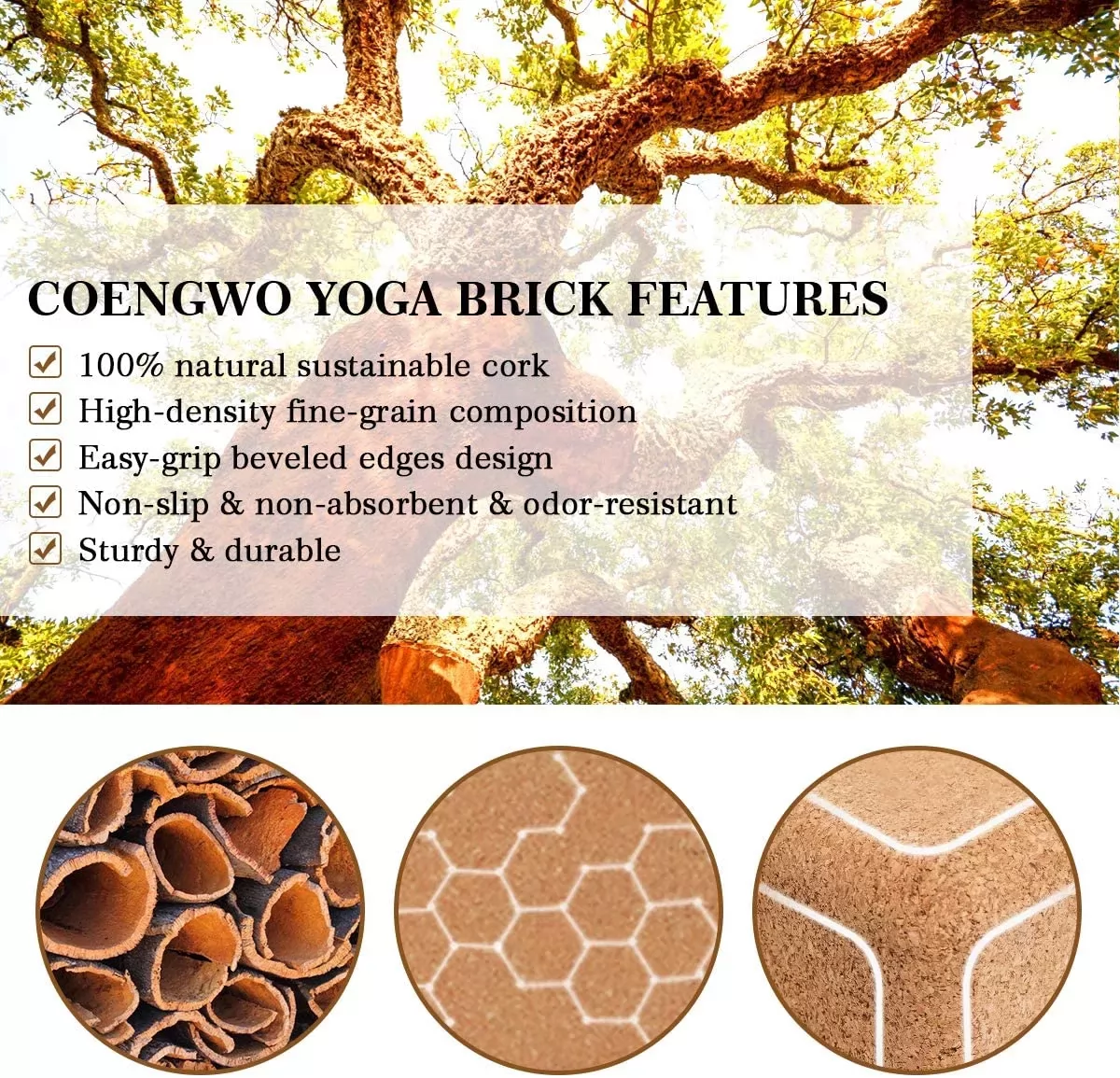 Natural Yoga Accessories Set Exercise Fitness 