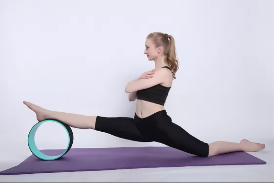 Rivivi il dolore alla schiena Palestra Fitness PU Yoga Wheel