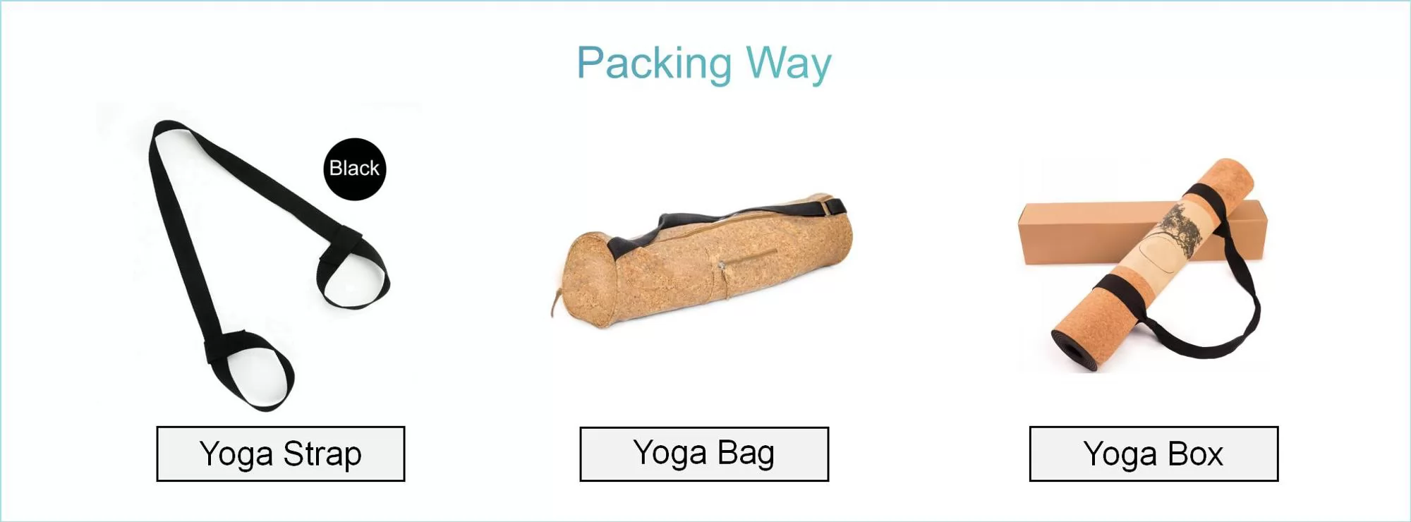 Wholesale  Non-Slip Eco Friendly  Natural  Rubber Custom Cork Yoga Mat with mesh bag