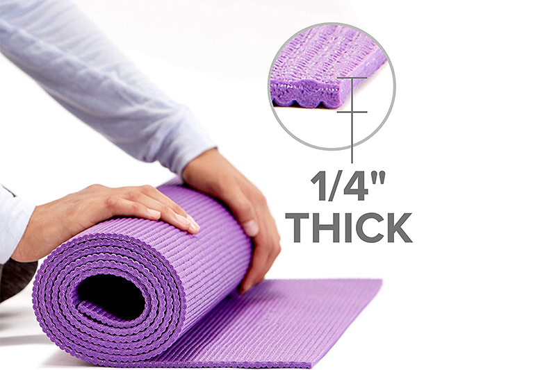 Color Printed PVC Yoga Mat with Strap