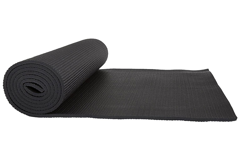 4mm plain color PVC Yoga Mat With Strap