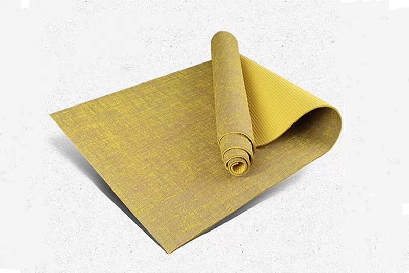 Environmentally Friendly Extra Thick Jute PVC Yoga Mat 