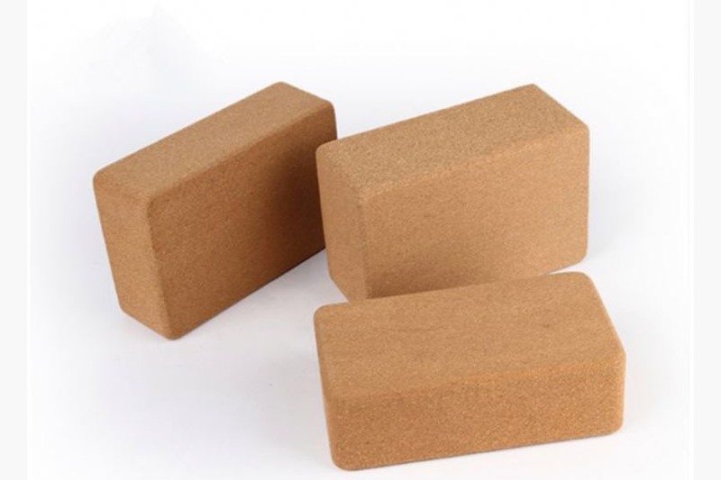  Factory Natural Eco-friendly Custom Cork Yoga Block 