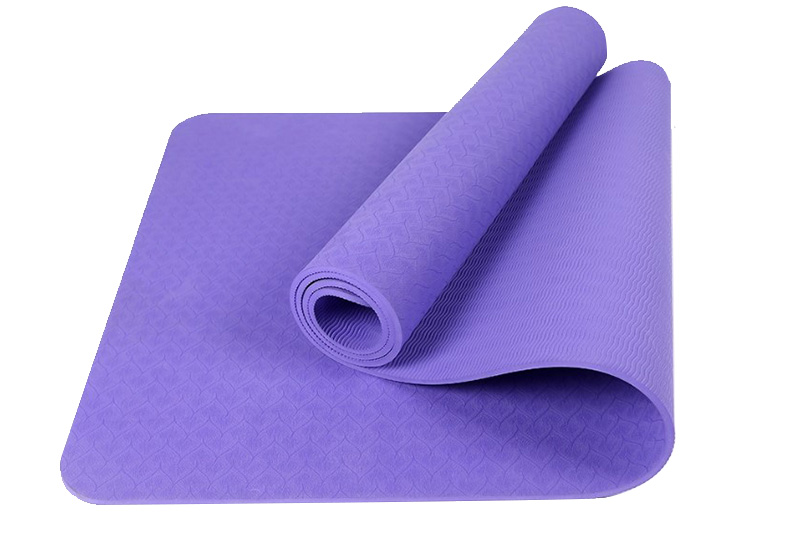 Convenient Green Yoga Mat with Free Strap